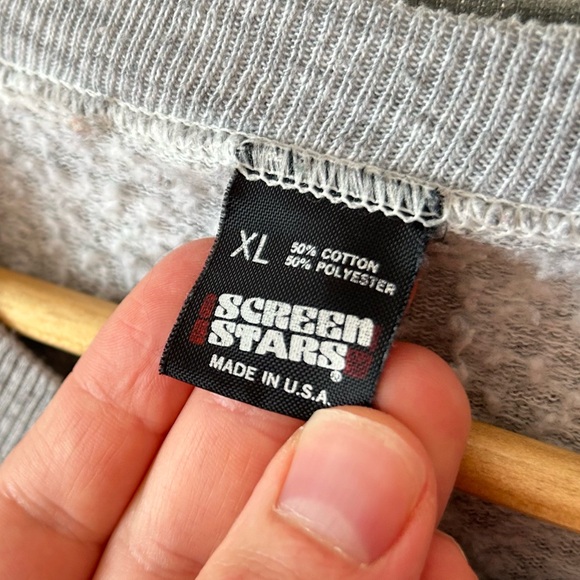 Vintage 80s Snapple crewneck sweater sweatshirt snack drinks Screen Stars Tee - Picture 3 of 15